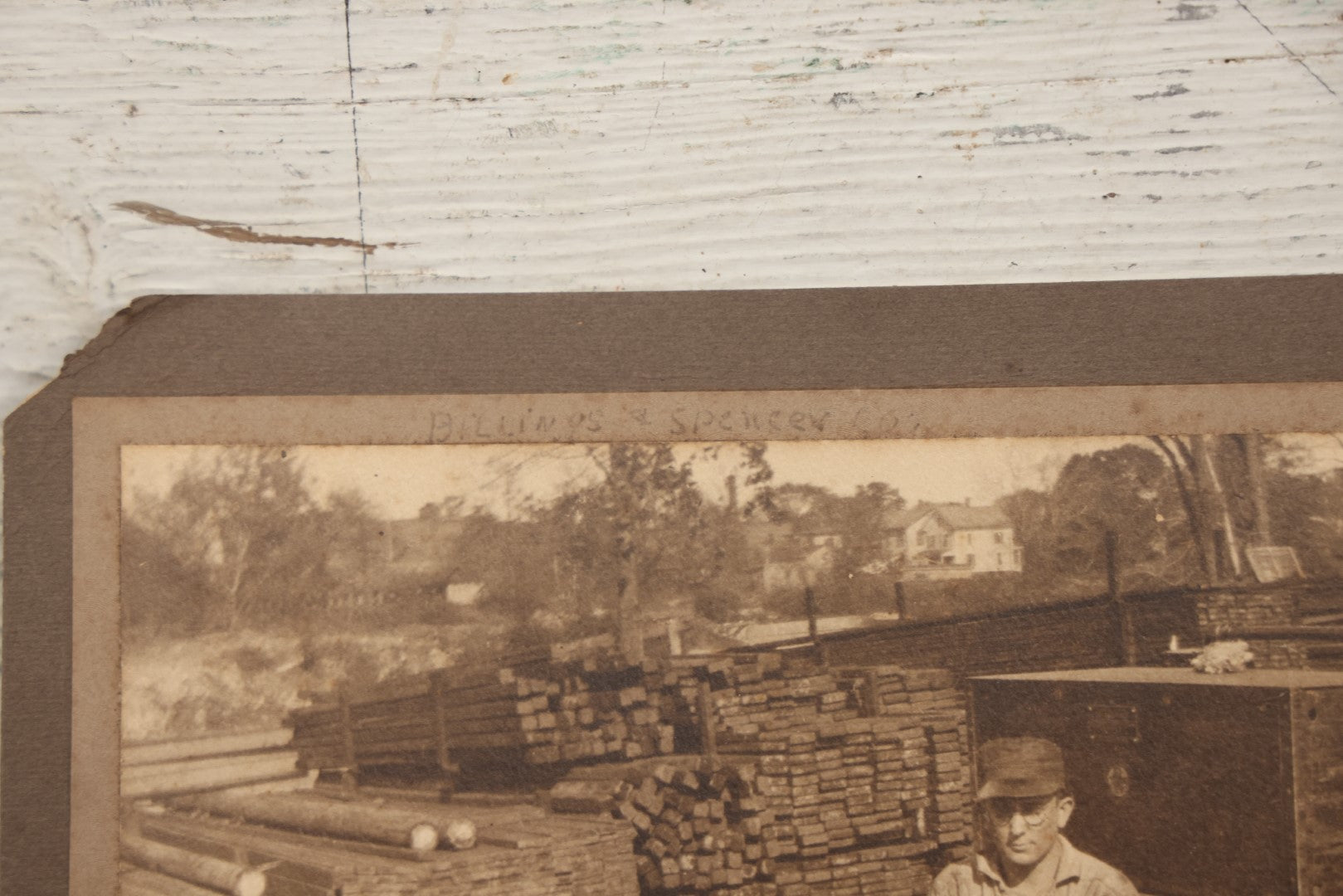 Lot 067 - Antique Boarded Occupational Photograph Of A Tradesman, Likely Of The Billings And Spencer Tool Company, Hartford Connecticut