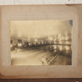 Lot 068 - Antique Boarded Occupational Photograph Of An Old Time Bowling Alley, With Man Behind Counter, Signage