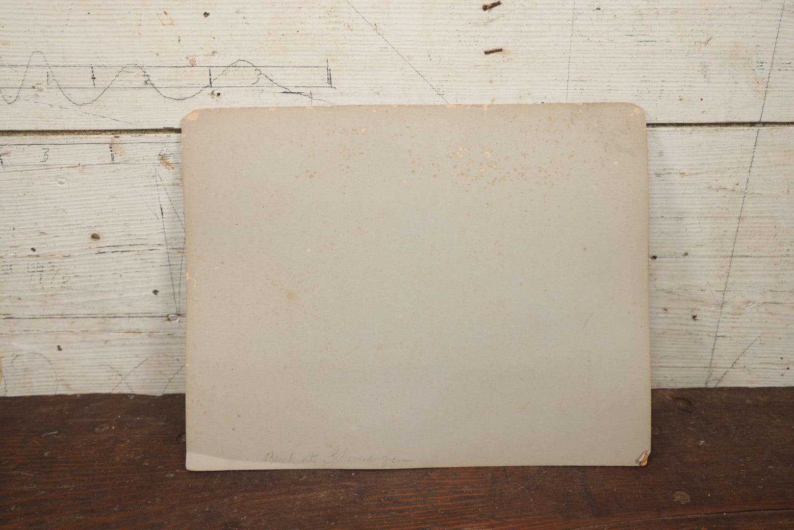 Lot 069 - Antique Boarded Photograph Of Victorian Beach Goers, Beach Covered In Private Tents, Scheveningen Beach, The Netherlands