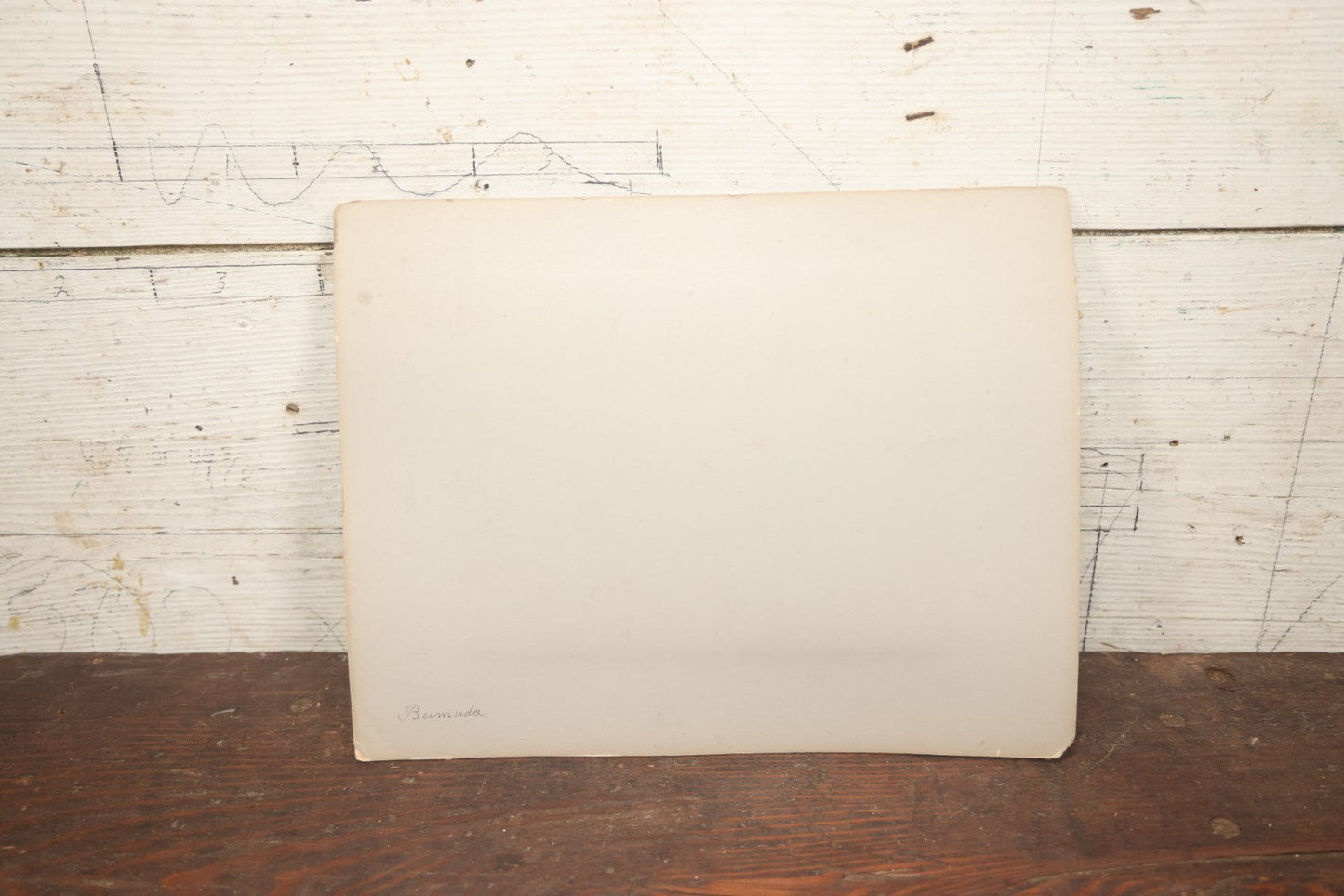 Lot 070 - Antique Boarded Photograph Of A Ship At Port, Bermuda, With Passengers And Workers Visible