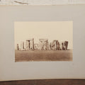 Lot 071 - Antique Boarded Photograph Of Stonehenge, With Man In Photo, Near Salisbury, England