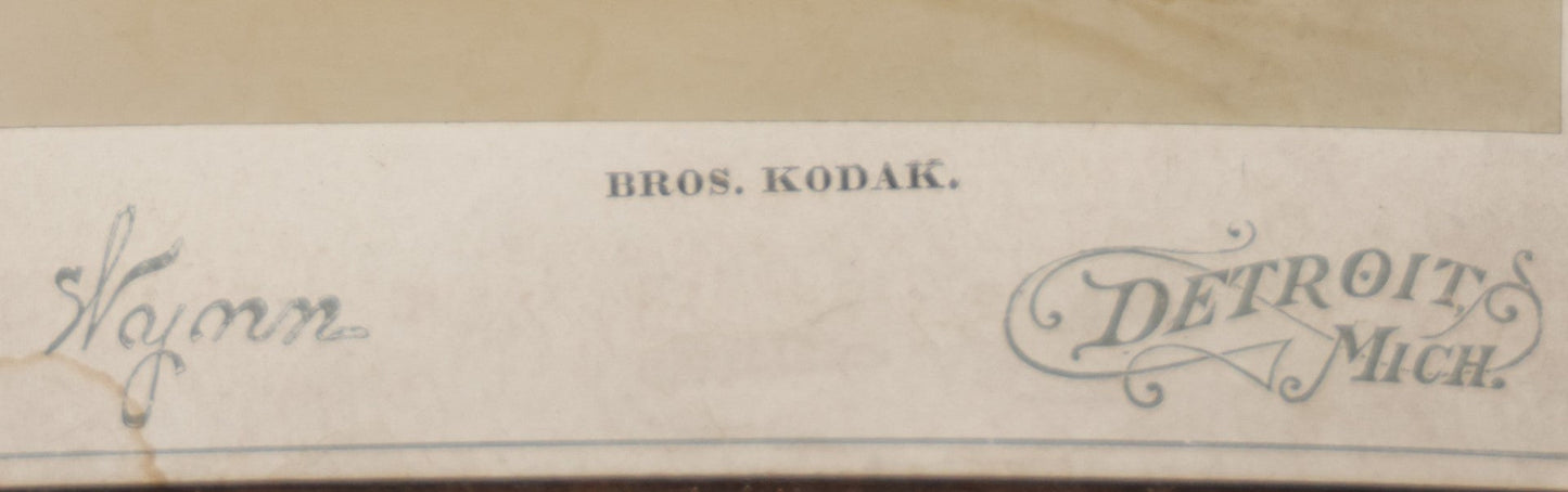 Lot 072 - Antique Cabinet Card Photograph Of Circus Performer Acrobats, The Brothers Kodak, Wynn Photographer, Detroit, Michigan