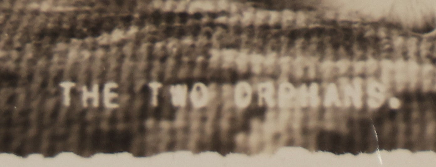 Lot 078 - Antique Real Photo Postcard R.P.P.C. Of Two White Kittens, Titled "The Two Orphans," By Putnam Photo, Antrim, New Hampshire, Undivided Back