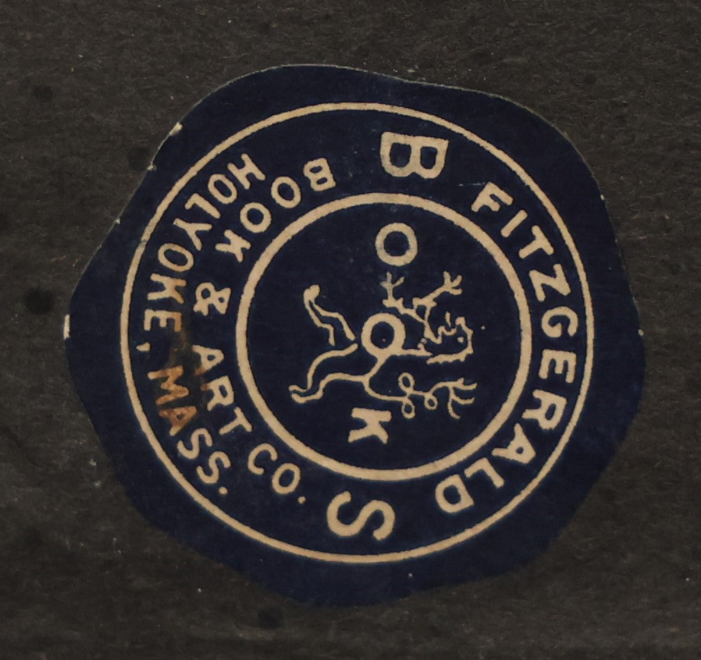 Lot 080 - Vintage Framed Photograph Of Two Men And Two Women In Exotic Costumes, Likely Part Of A Fraternal Gathering Or Party, Label From Holyoke, Massachusetts