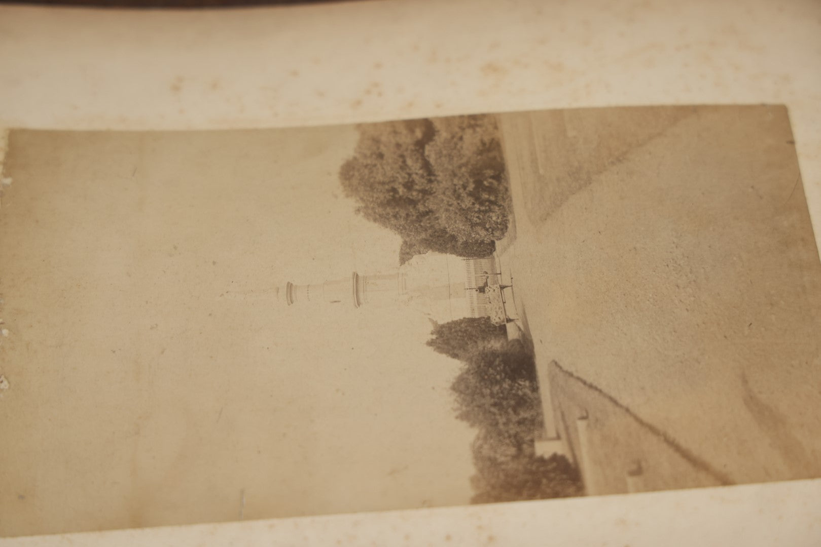 Lot 007 - Pair Of Early Antique Baseball Team Group Mounted Photographs, From A Photo Album, Note Pitcher In Background, Early Uniforms And Gear, Circa Late 1880s, Other Photos On Back, Approx 7-1/2" x 4-1/2" Actual Photo Dimensions