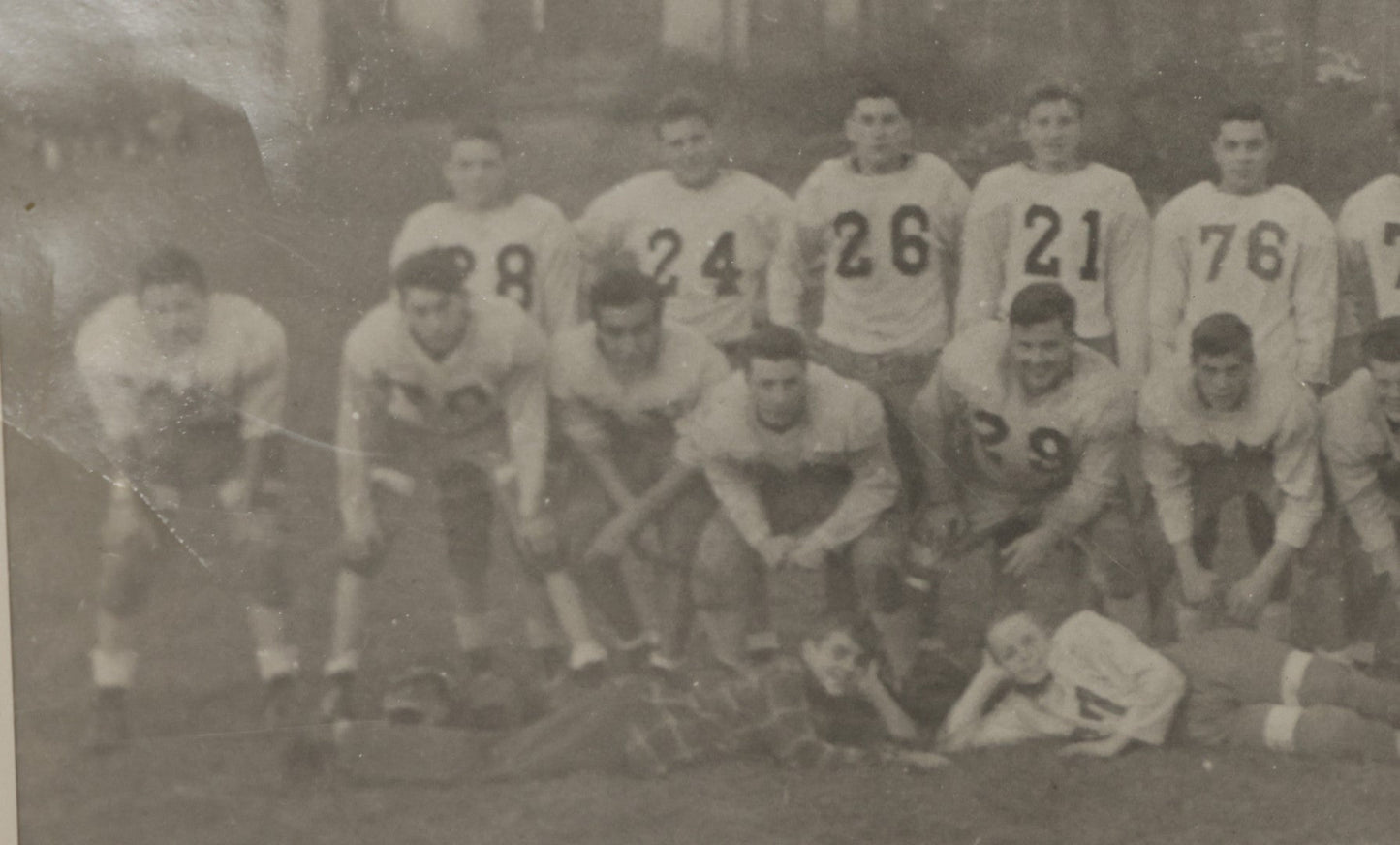 Lot 137 - Vintage Snapshot Photograph Of A Boys American Football Team, Circa 1940s