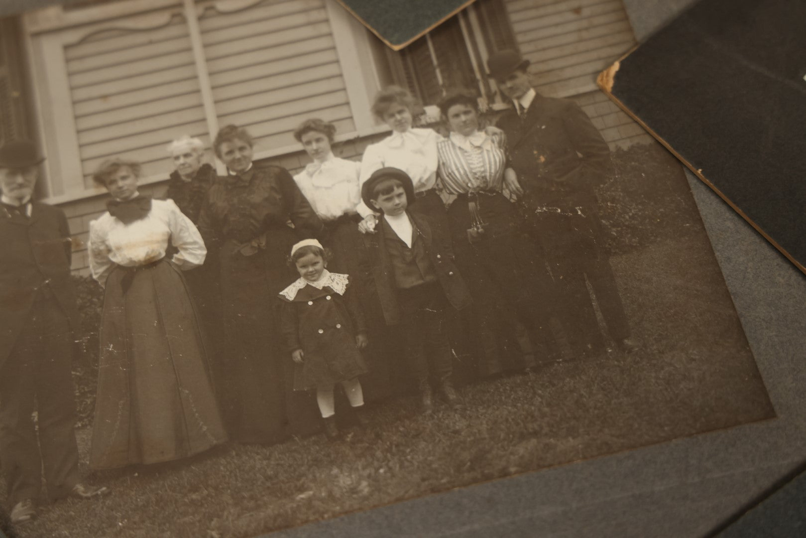 Lot 141 - Grouping Of 12 Antique Boarded Photos Of People, Houses, Trees And More, Including West Palm Beach Florida