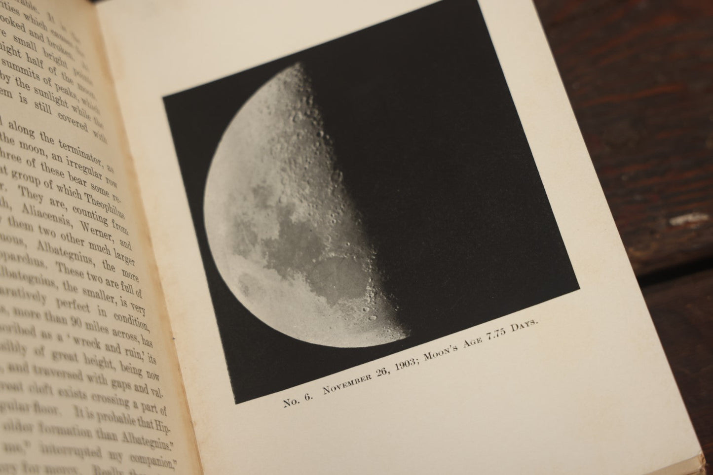 Lot 016 - "The Moon: A Popular Treatise" Antique Astronomy Book By Garrett P. Serviss, Profusely Illustrated With Photographs, Published By D. Appleton And Company, New York, 1907, With Star Finder Ephemera