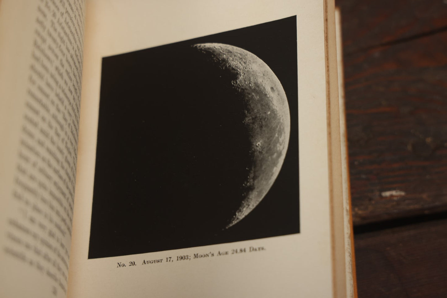 Lot 016 - "The Moon: A Popular Treatise" Antique Astronomy Book By Garrett P. Serviss, Profusely Illustrated With Photographs, Published By D. Appleton And Company, New York, 1907, With Star Finder Ephemera