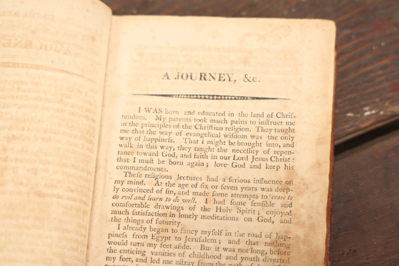 Lot 020 - "A Journey From Egypt To Jerusalem; Or The Road To Happiness" Antique Book On The Middle East, By Elijah R. Sabin, Minister, Published By Edward Oliver, Boston, 1811