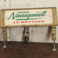 Lot 034 - Vintage Narragansett Beer In Bottles Clamp On Bar Back Advertising Piece Display With Ice Tongs