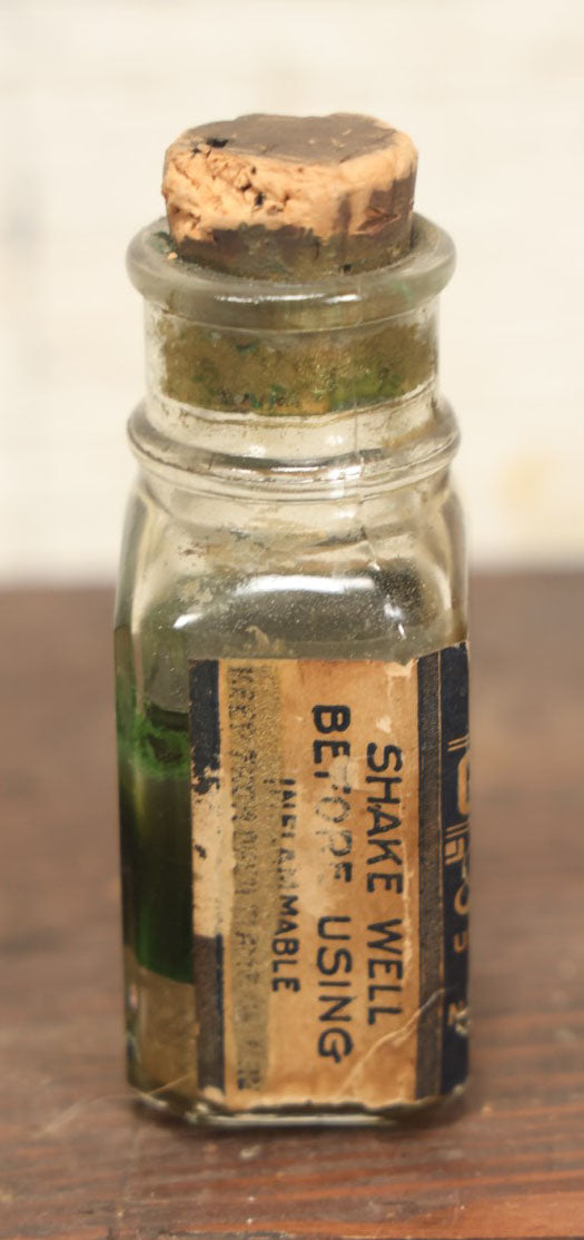 Lot 036 - Antique A1 Gold Paint Jar With Paper Label, By Northeastern Chemical Co., Boston