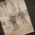 Lot 043 - Antique Early 20th Century Snap Shot Photo Album Chronicling The Lives And Adventures Of Outdoorsmen, Canoeing, Camping, Hunting, Snow Shoeing, Winter Scenes, Note Wear And Soft Focus