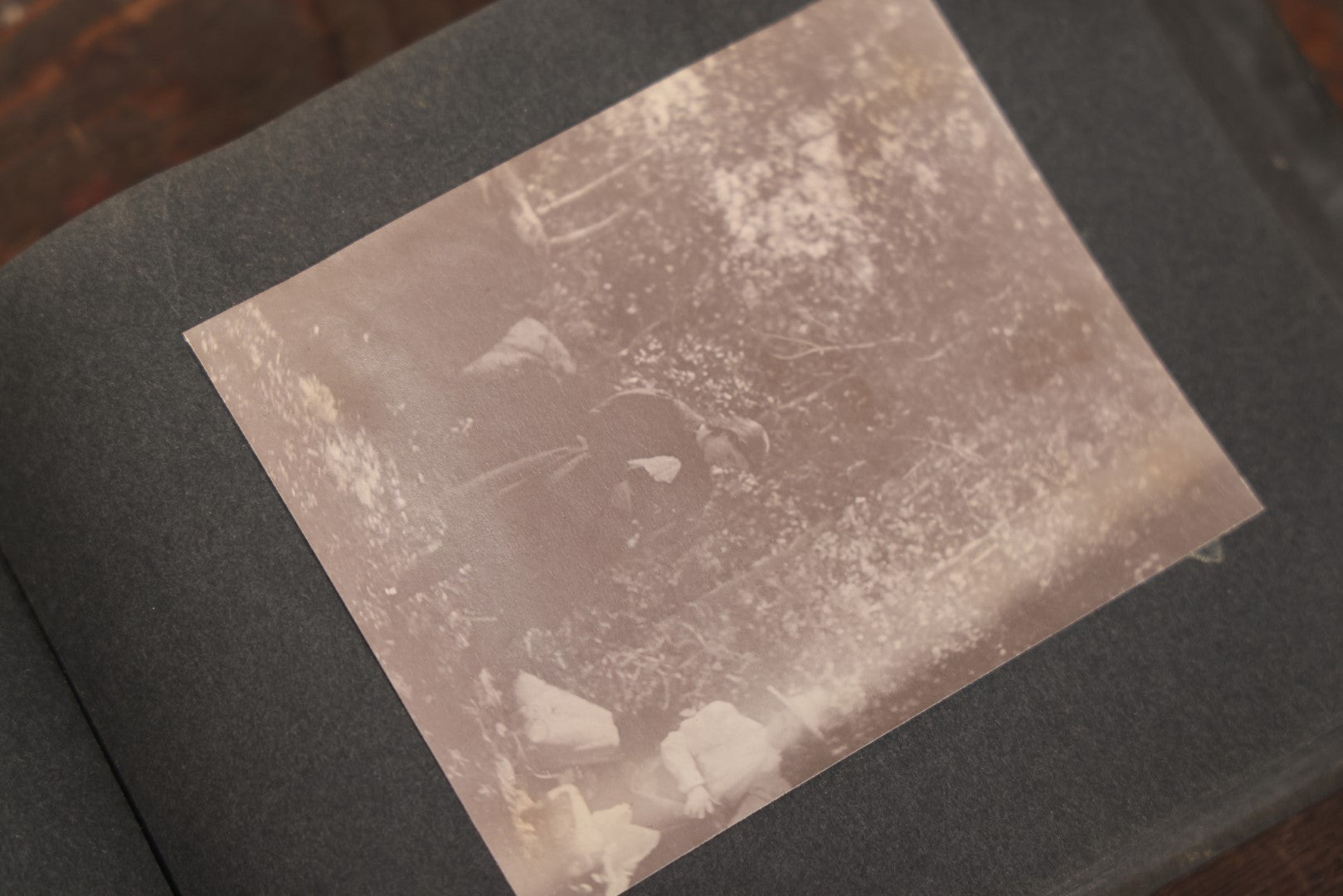 Lot 043 - Antique Early 20th Century Snap Shot Photo Album Chronicling The Lives And Adventures Of Outdoorsmen, Canoeing, Camping, Hunting, Snow Shoeing, Winter Scenes, Note Wear And Soft Focus