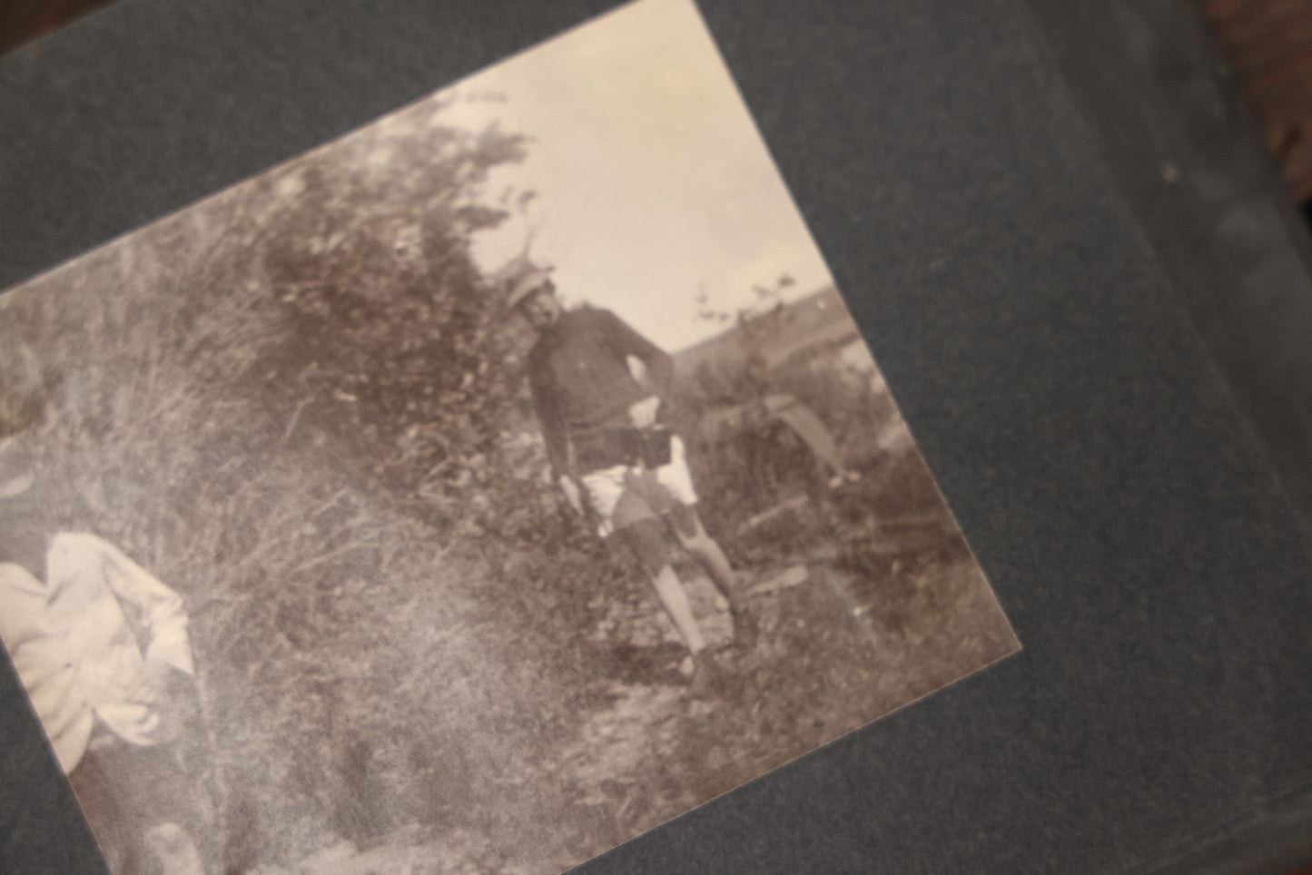 Lot 043 - Antique Early 20th Century Snap Shot Photo Album Chronicling The Lives And Adventures Of Outdoorsmen, Canoeing, Camping, Hunting, Snow Shoeing, Winter Scenes, Note Wear And Soft Focus