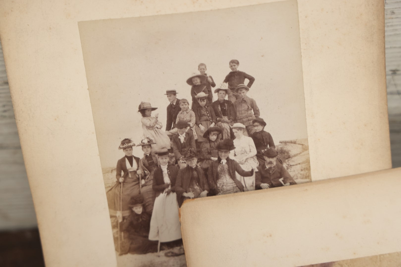 Lot 046 - Grouping Of 10+ Antique Boarded Photographs (Two Photos Per Each, Double Sided) Featuring Landscapes, Buildings, Possible Early Photo Of San Francisco Street, Etc., Circa 1880s