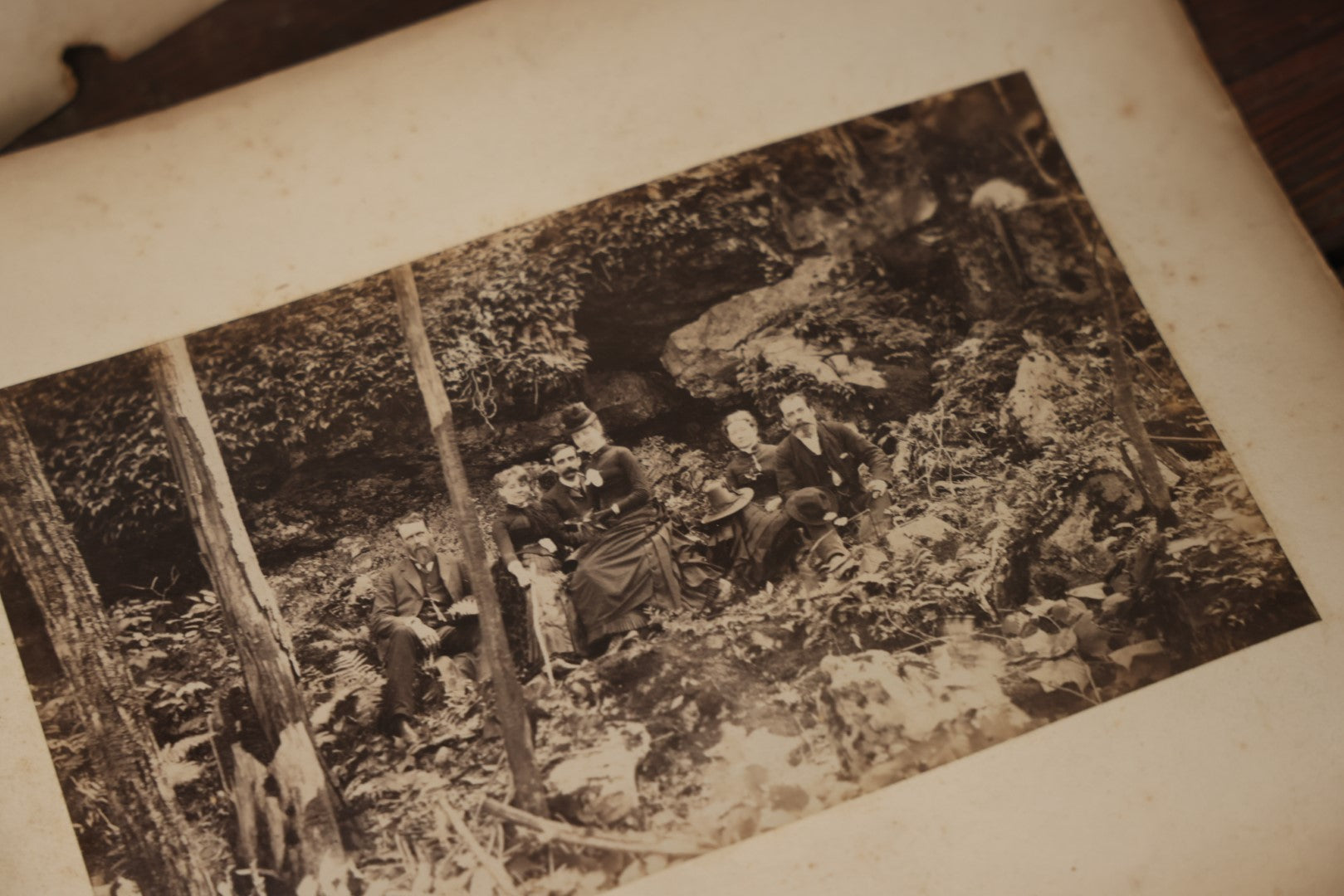 Lot 047 - Grouping Of 9+ Antique Boarded Photographs (Two Photos Per Each, Double Sided) Featuring People On Horseback, Couple Sleeping On Porch, Various Group Nature Photos, Circa 1880s