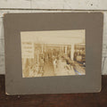 Lot 048 - Antique Boarded Occupational Photograph, Workers In A Boot And Shoe Factory, Note Piles Of Soles