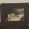 Lot 049 - Antique Boarded Occupational Photograph, Workers In A Factory, Possible Paper Factory, With Machinery, Back Marked Frank, Taken In 1902