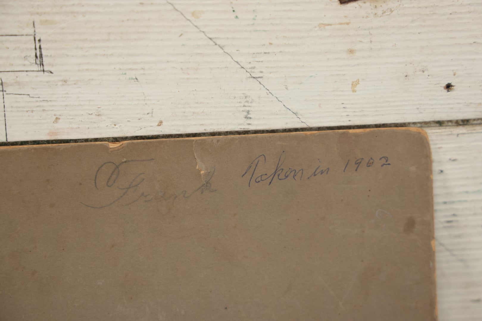 Lot 049 - Antique Boarded Occupational Photograph, Workers In A Factory, Possible Paper Factory, With Machinery, Back Marked Frank, Taken In 1902