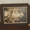 Lot 050 - Antique Boarded Group Photograph Of Interesting, Tough Looking Men, Young Men With Older Man, Appears To Be Taken On A Train