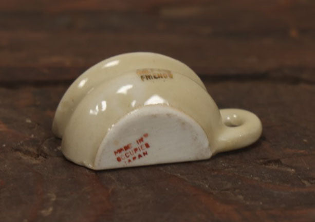 Lot 070 - Vintage "For My Half-Ass Friends" Half Tea Cup Porcelain Novelty Ashtray, Made In Japan