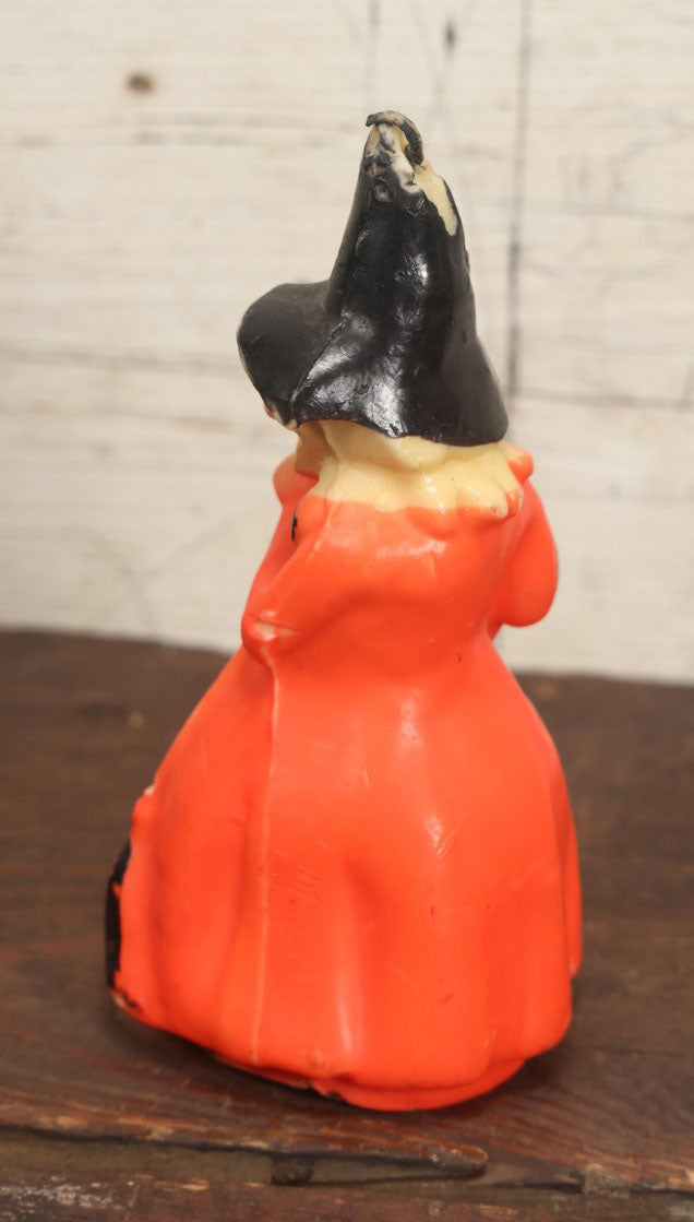 Lot 084 - Vintage Halloween Witch Candle By Gurley Candles, Original Price 89 Cents, Buffalo, New York, Various Wear, Unburned