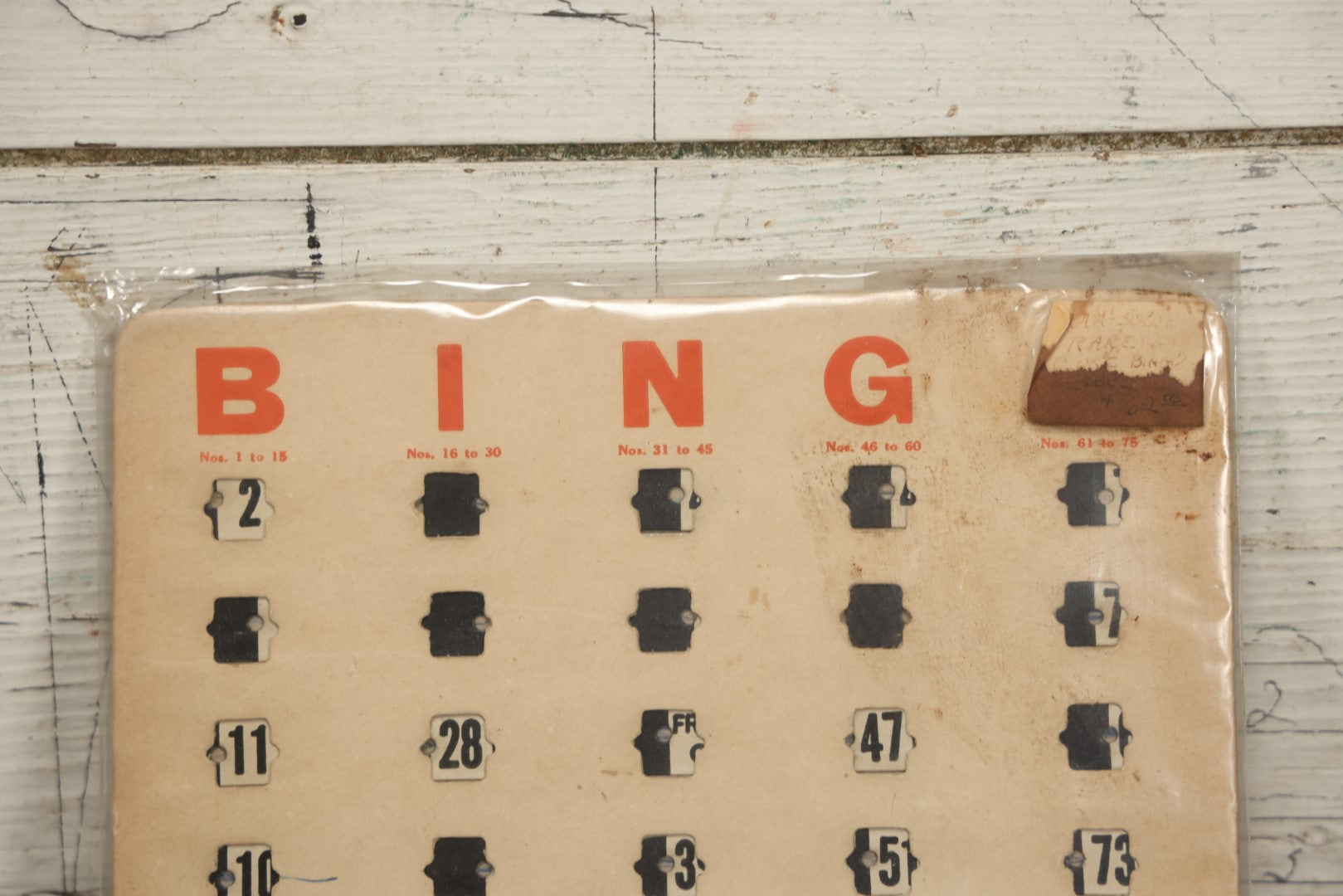 Lot 093 - Vintage Advertising Bingo Card Compliments Of The Coca-Cola Bottling Company, Manufactured By The Kemper-Thomas Company, Cincinnati, Ohio, No 351, Circa 1940s