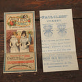 Lot 118 - Pair Of Antique Folded Corset Advertisements, Queen Bess Corset From Worcester Corset Company, Massachusetts, And The Faultless Corset From C.V. Carpenter Co. Southbridge, Massachusetts