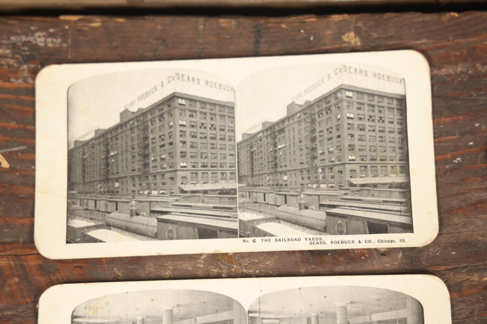 Lot 128 - Grouping Of 11 Antique Occupational Stereo View Cards Showing The Interior Operations Of Sears, Roebuck, & Co., Chicago, Illinois