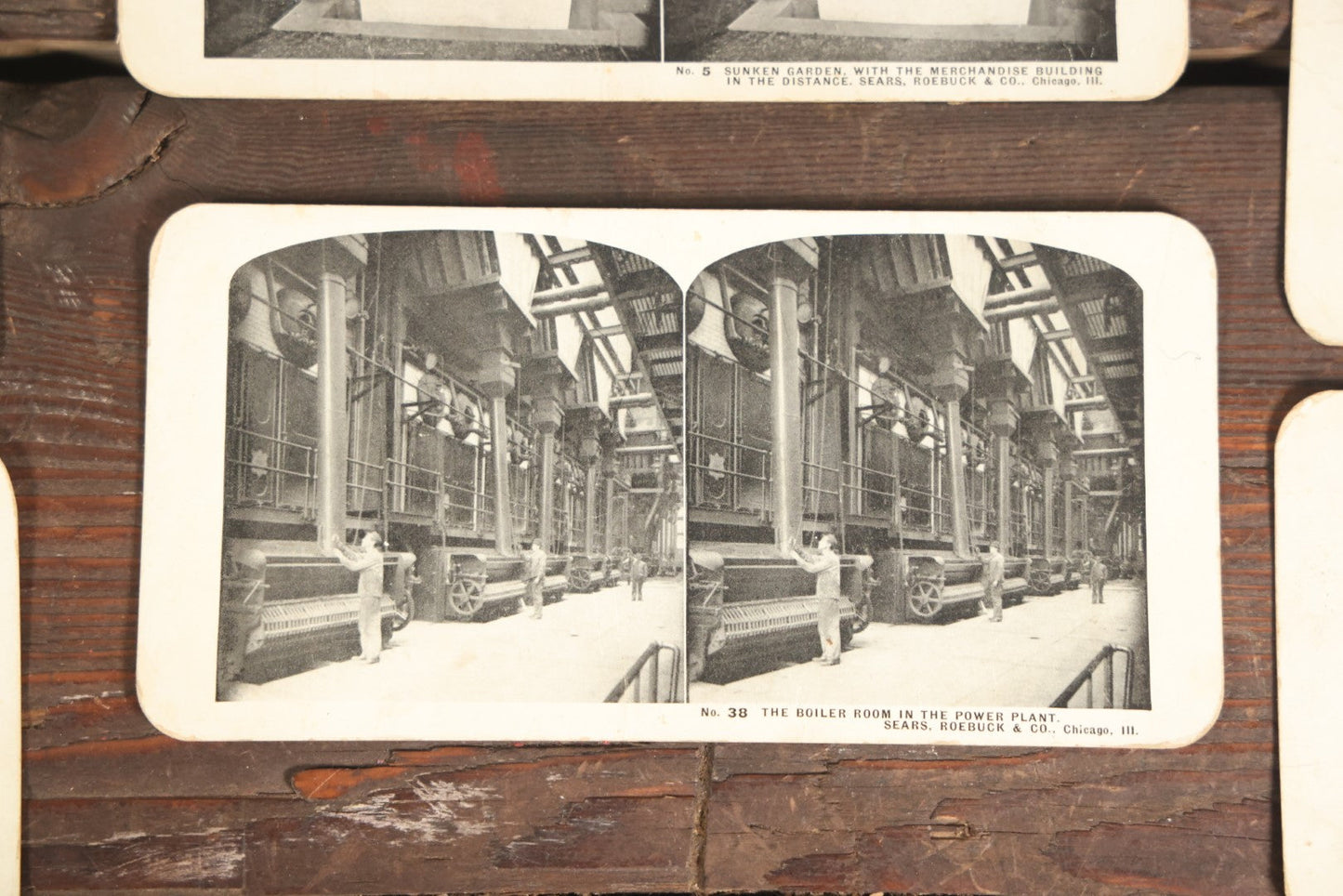 Lot 128 - Grouping Of 11 Antique Occupational Stereo View Cards Showing The Interior Operations Of Sears, Roebuck, & Co., Chicago, Illinois