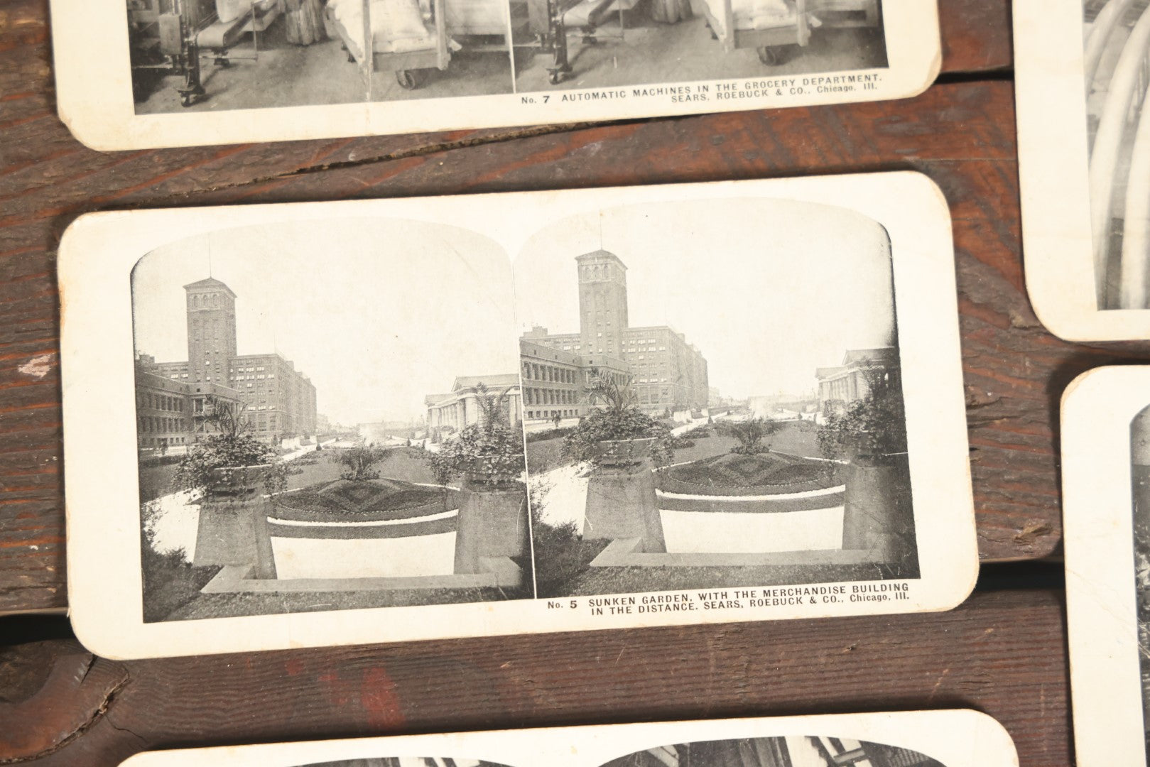 Lot 128 - Grouping Of 11 Antique Occupational Stereo View Cards Showing The Interior Operations Of Sears, Roebuck, & Co., Chicago, Illinois