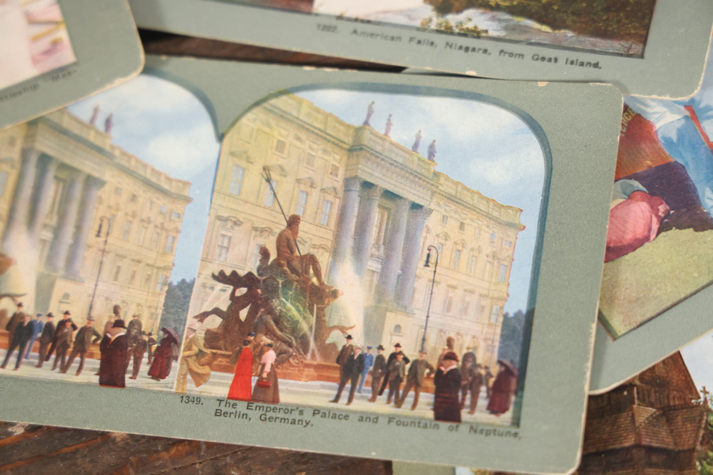 Lot 130 - Grouping Of 45 Antique Stereo View Cards Showing Various Landmarks And Tourist Attractions, Including Many With Scenes Of Egypt, New York, Battleships, And More