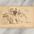 Lot 013 - Antique Carte De Visite C.D.V. Illustrated Album Filler Card, Civil War Era Political Cartoon, "Brutal Attack On Helpless Women By The U.S. Government," Published By T.R. Burnham, Photographer, Boston