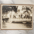 Lot 031 - Antique Boarded Photograph Of A Parade Float, North Newport Grange, Newport Maine Centennial Parade, 1914, By Novelty Photo, F. Hayes Photographer, Beverly, Massachusetts