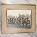 Lot 034 - Vintage Boared Photograph Of An High School Boys American Football Team, In Numbered Uniforms, No Location Given, Young Coach In Photo