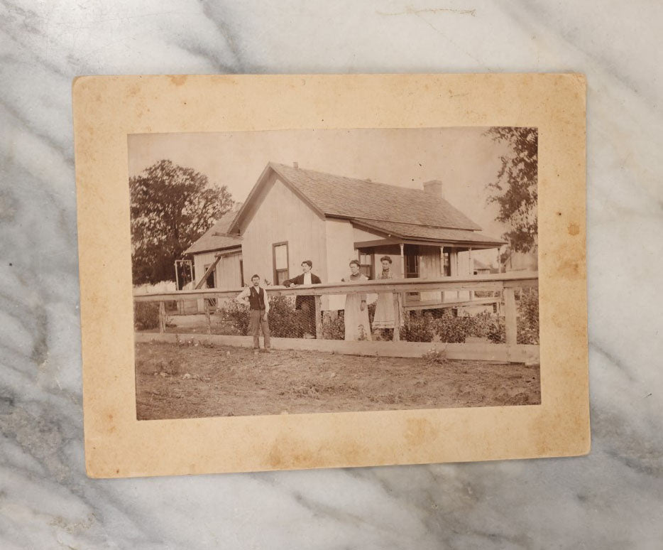 Lot 044 - Grouping Of Eight Photographs Of The Exteriors Of Buildings And Homes, Municipal Buildings And More, Including Mountain Home Of Joshua Edwards, Kalispell, Montana, 1897