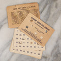 Lot 053 - The Mystic Cards, Vintage Advertising Magic Card Trick, Advertising Economy Lubricating Company, Charlestown, Massachusetts, With Instructions And Folder
