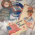 Lot 055 - Grouping Of Four Pieces Of Patriotic Ephemera, Including Third Liberty Loan Posters, Uncle Sam Forever, And United We Stand Red Cross Poster