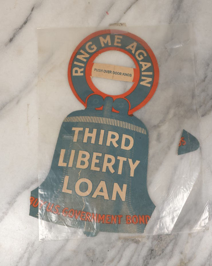 Lot 055 - Grouping Of Four Pieces Of Patriotic Ephemera, Including Third Liberty Loan Posters, Uncle Sam Forever, And United We Stand Red Cross Poster