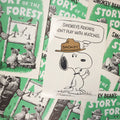 Lot 056 - Grouping Of 5+ Vintage Smokey Bear's Story Of The Forest Coloring Books, 1970s, And Related Snoopy Poster