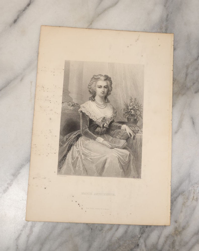 Lot 057 - Grouping Of 15 Engraved Bookplates Of Famous Historical Women, Including Joan Of Arc, Marie Antoinette, Anne Boleyn, And More, Late 19th Century