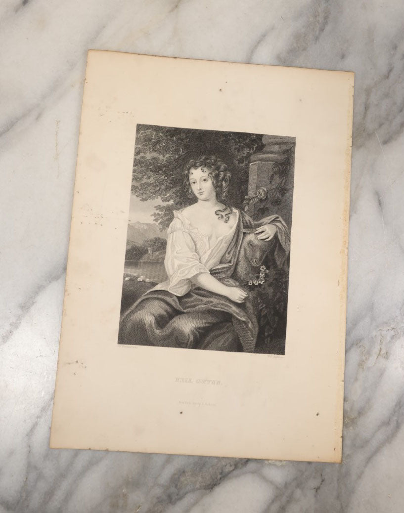 Lot 057 - Grouping Of 15 Engraved Bookplates Of Famous Historical Women, Including Joan Of Arc, Marie Antoinette, Anne Boleyn, And More, Late 19th Century