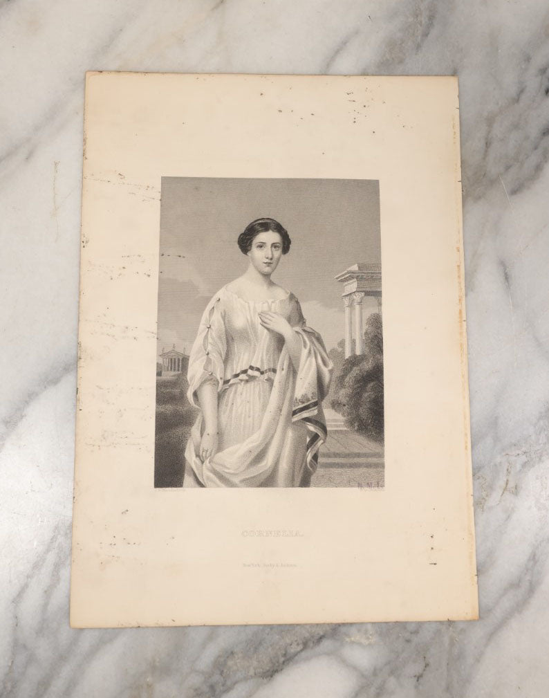 Lot 057 - Grouping Of 15 Engraved Bookplates Of Famous Historical Women, Including Joan Of Arc, Marie Antoinette, Anne Boleyn, And More, Late 19th Century