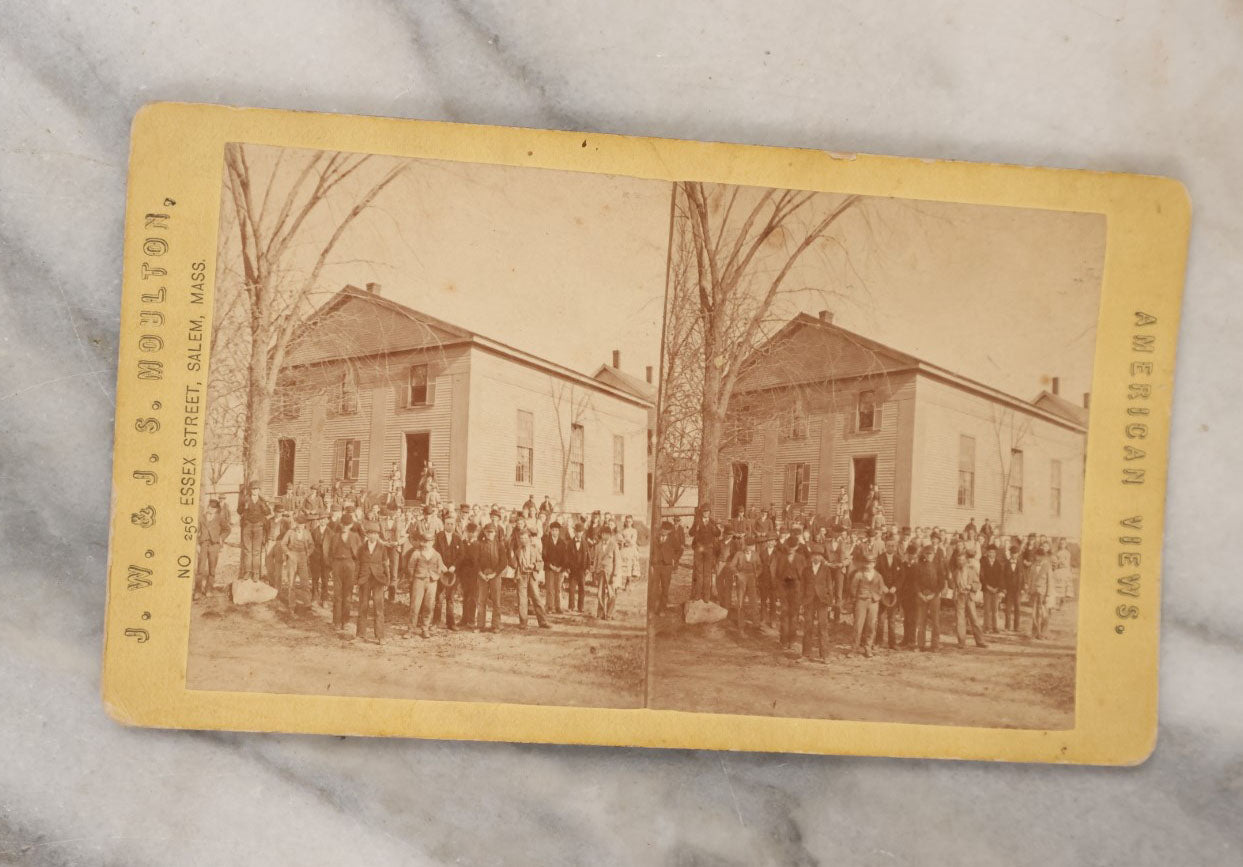 Lot 059 - Grouping Of 20+ Antique Stereo Optic 3D Stereo Cards, Mostly Featuring Views Of The 1893 Chicago Columbian Exposition, Plus Union Pacific Railroad, Grammar School Class, Snowy Owl, And More