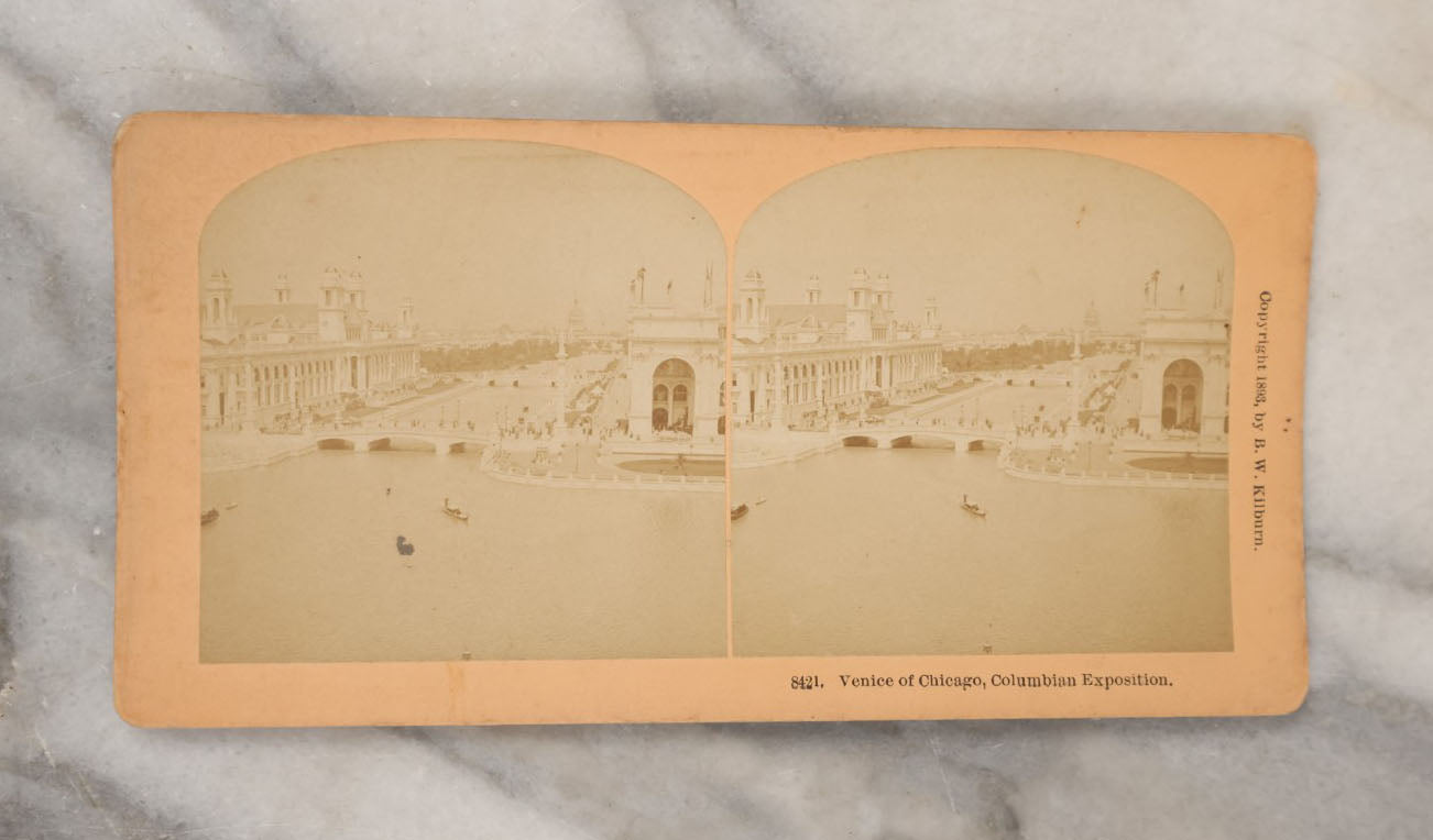 Lot 059 - Grouping Of 20+ Antique Stereo Optic 3D Stereo Cards, Mostly Featuring Views Of The 1893 Chicago Columbian Exposition, Plus Union Pacific Railroad, Grammar School Class, Snowy Owl, And More