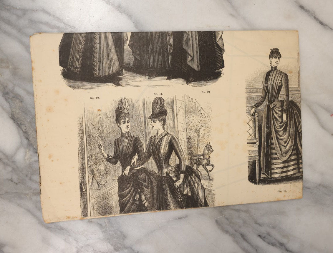 Lot 072 - Antique Newspaper Magazine, Supplement To The Young Ladies' Journal, March 1887