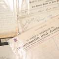 Lot 081 - Grouping Of Miscellaneous Antique Correspondence, Billheads, Letters, And More, Including James Westgate, Blacksmith And Jobber, Isaac D. Norton, Dealer In Coal, George H. Hoar & Son Brushes, Varnishes, Paints, Wall Paper, Etc.