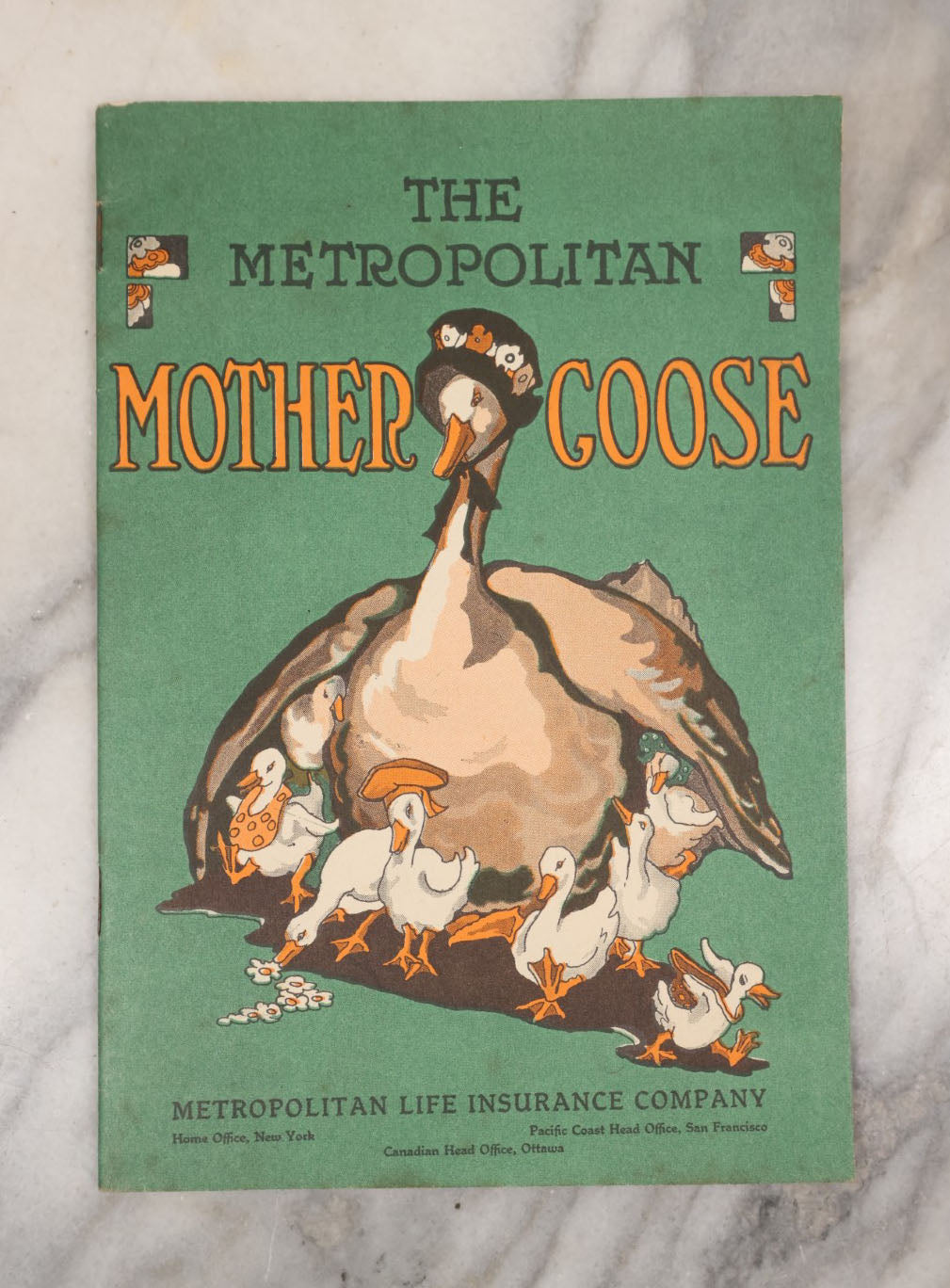 Lot 087 - Grouping Of Six Vintage Booklets Including The Metropolitan Mother Goose, Cook Books, Arm And Hammer Advertisement, First Aid, And More