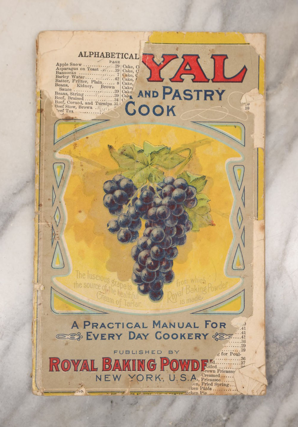 Lot 087 - Grouping Of Six Vintage Booklets Including The Metropolitan Mother Goose, Cook Books, Arm And Hammer Advertisement, First Aid, And More